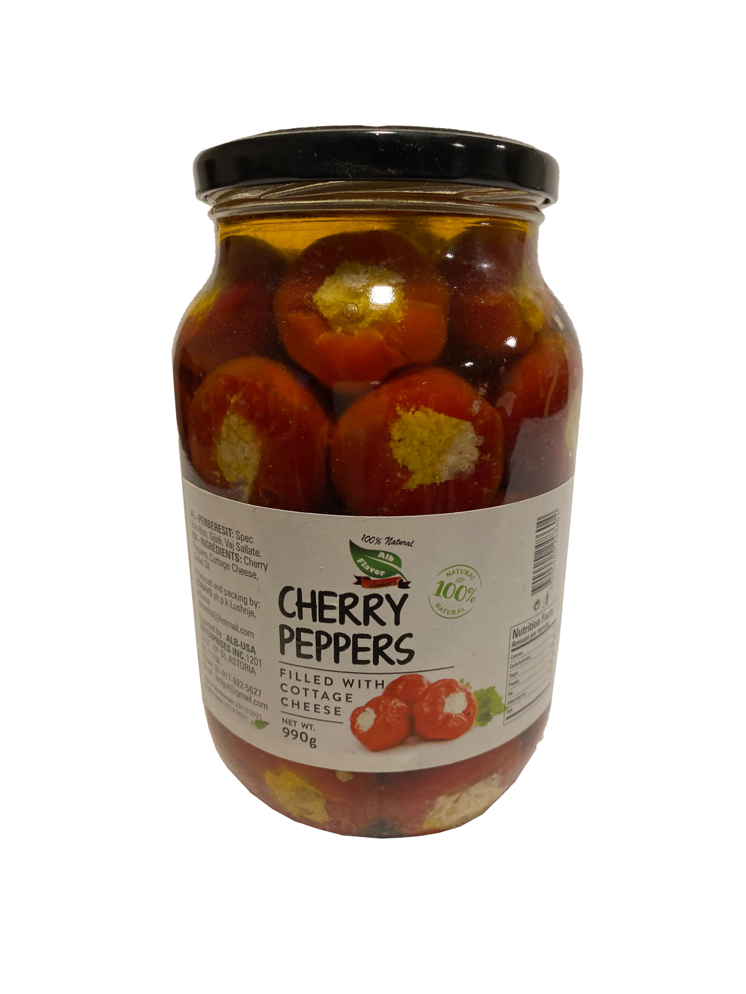CHERRY PEPPER WITH CHEESE 990GR ALB USA INC
