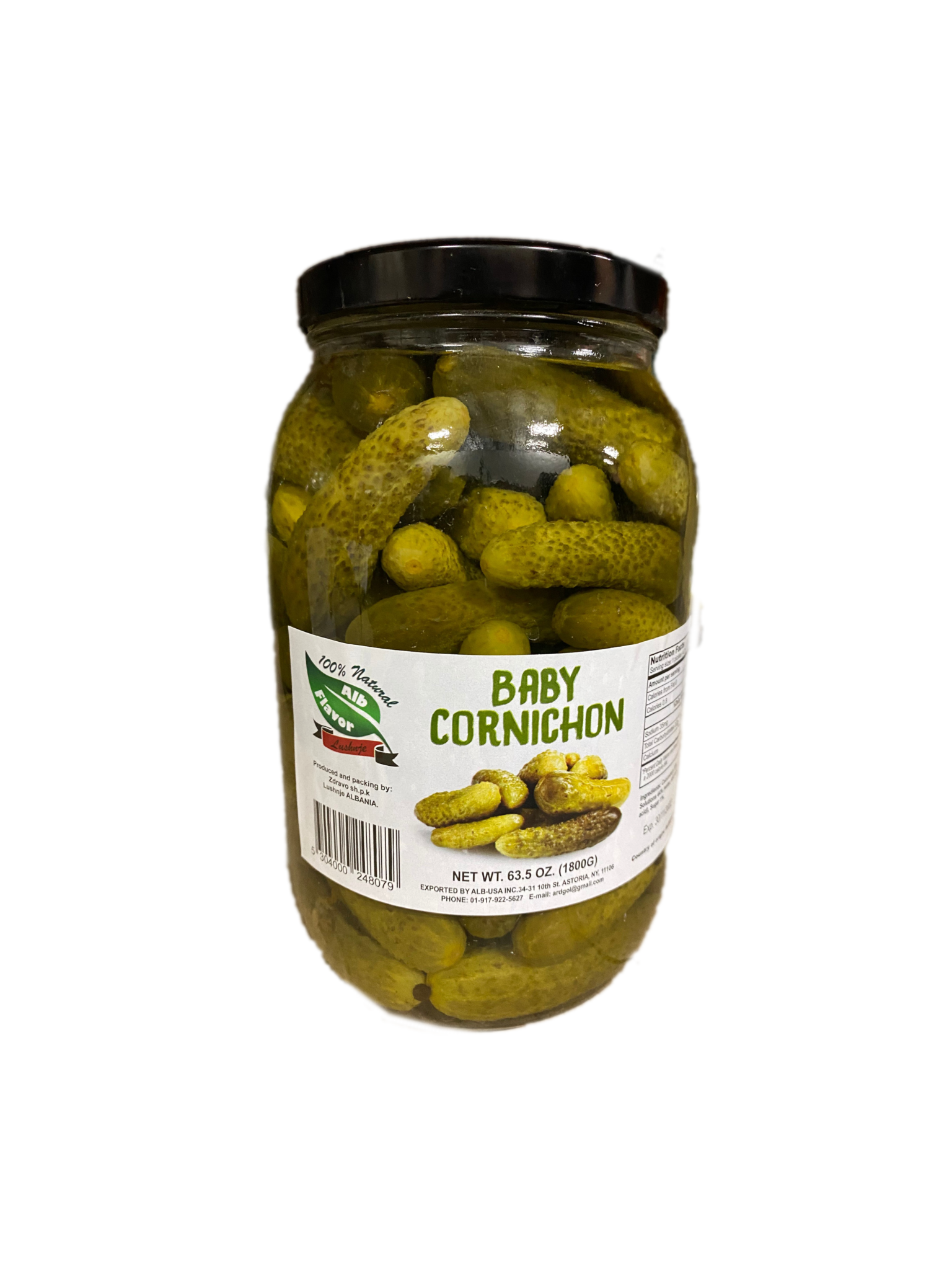 PICKLED BABY CUCUMBERS 1.8KG ALB USA INC