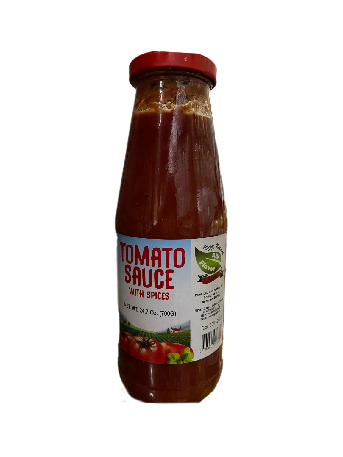 TOMATO SAUCE WITH SPICES 700GR ALB USA INC