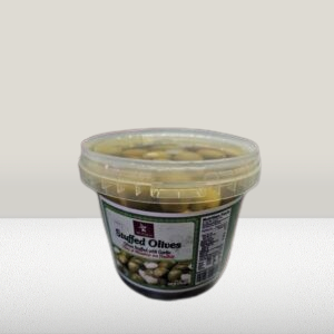 GREEN OLIVES STUFFED WITH GARLIC (700 GR / 1.54 LB)